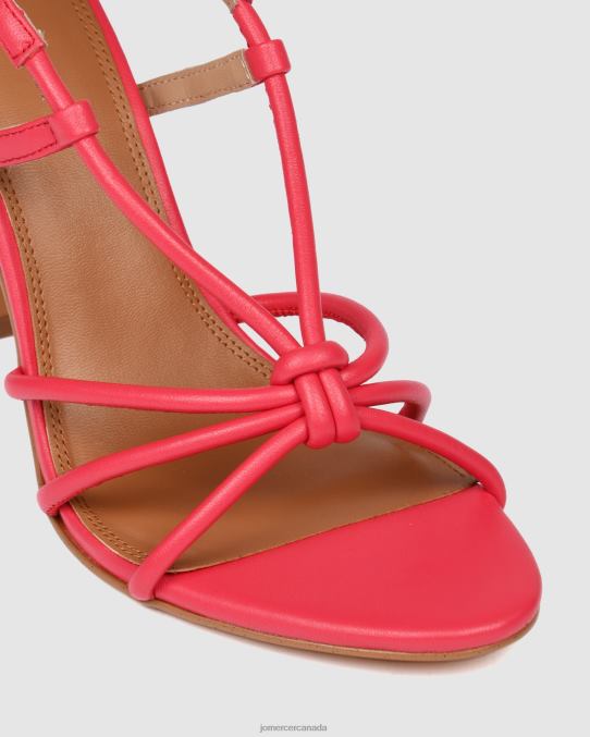 Raya high heel sandals Jo Mercer Hot Pink Leather Footwear 6D6FN131