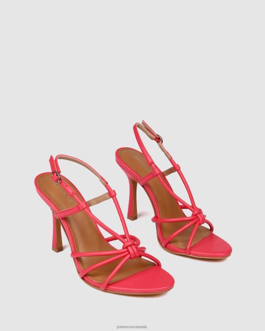 Raya high heel sandals Jo Mercer Hot Pink Leather Footwear 6D6FN131