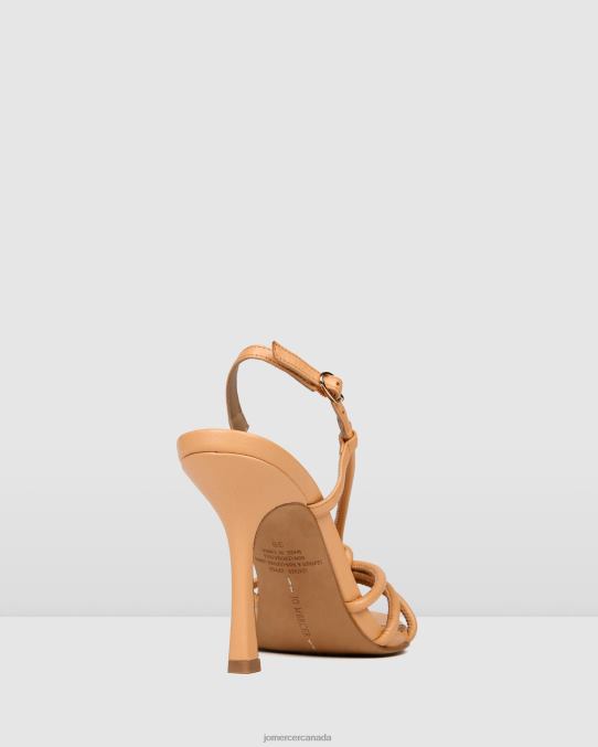 Raya high heel sandals Jo Mercer Papaya Leather Footwear 6D6FN132