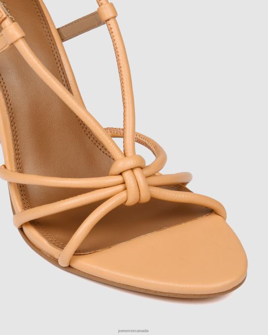 Raya high heel sandals Jo Mercer Papaya Leather Footwear 6D6FN132