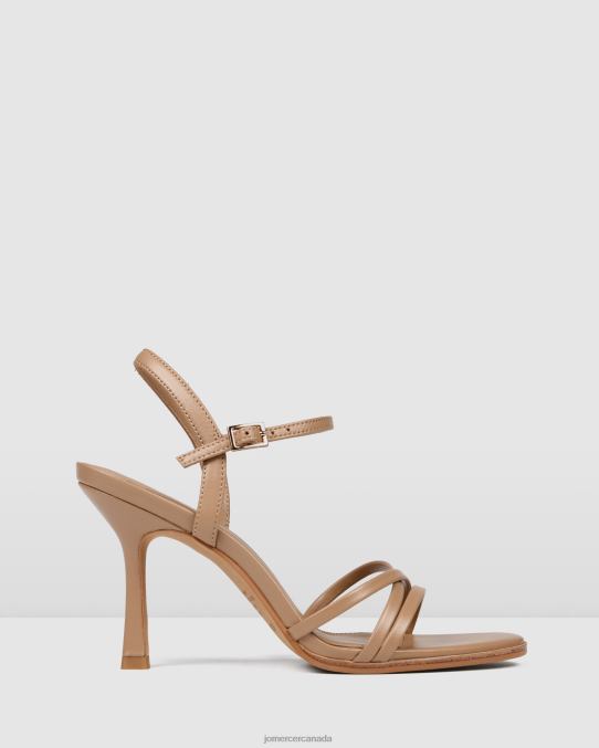 Selene high heel sandals Jo Mercer Beige Leather Footwear 6D6FN137