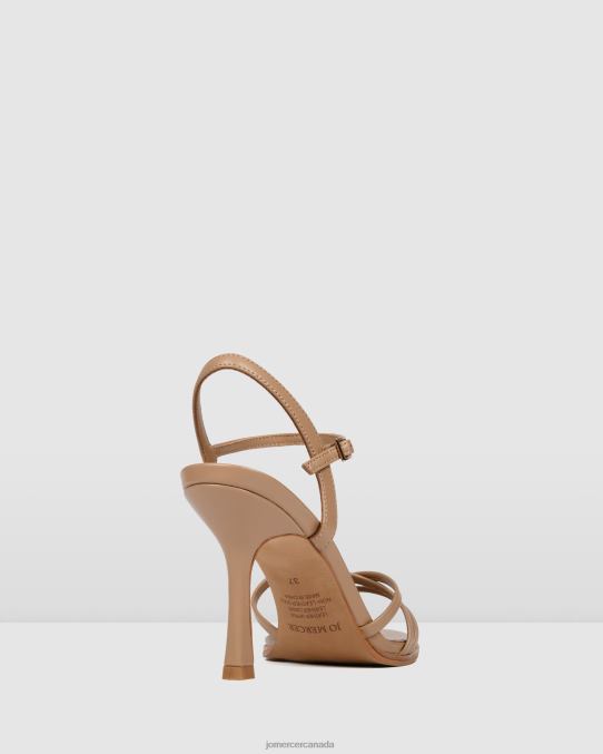 Selene high heel sandals Jo Mercer Beige Leather Footwear 6D6FN137