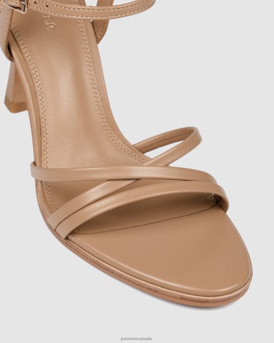 Selene high heel sandals Jo Mercer Beige Leather Footwear 6D6FN137