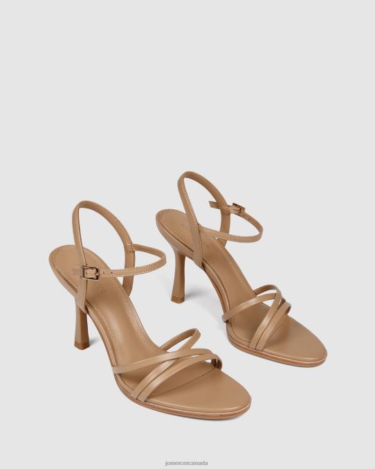 Selene high heel sandals Jo Mercer Beige Leather Footwear 6D6FN137