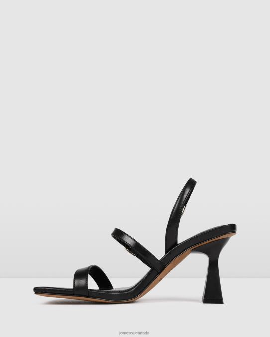 Zali high heel sandals Jo Mercer Black Leather Footwear 6D6FN130