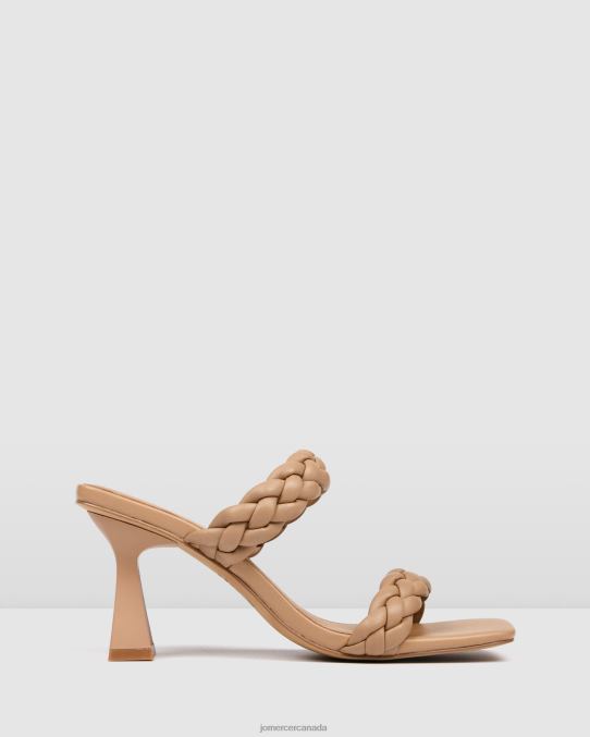 Zoe high heel sandals Jo Mercer Beige Leather Footwear 6D6FN112