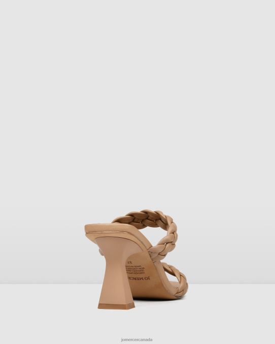 Zoe high heel sandals Jo Mercer Beige Leather Footwear 6D6FN112