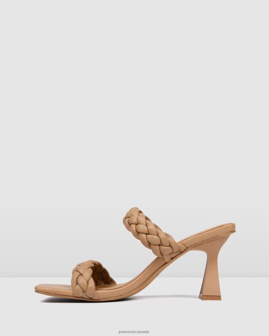 Zoe high heel sandals Jo Mercer Beige Leather Footwear 6D6FN112