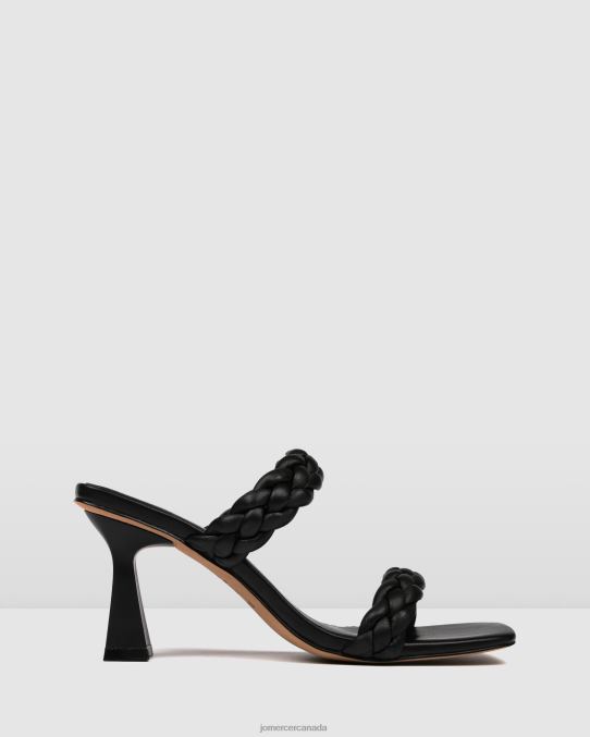 Zoe high heel sandals Jo Mercer Black Leather Footwear 6D6FN111