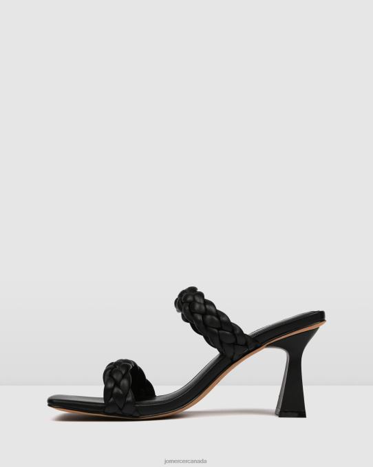 Zoe high heel sandals Jo Mercer Black Leather Footwear 6D6FN111