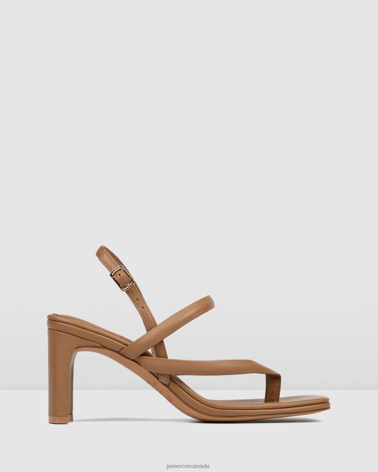 Amaia mid heel sandals Jo Mercer Tan Leather Footwear 6D6FN63