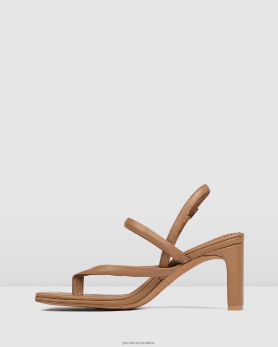 Amaia mid heel sandals Jo Mercer Tan Leather Footwear 6D6FN63