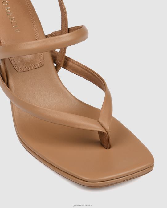 Amaia mid heel sandals Jo Mercer Tan Leather Footwear 6D6FN63