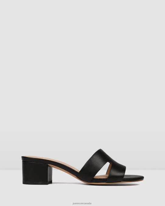 Jayda mid heel sandals Jo Mercer Black Leather Footwear 6D6FN37