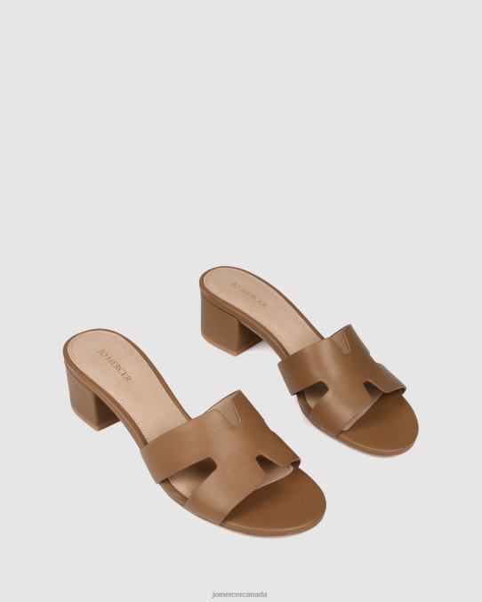 Jayda mid heel sandals Jo Mercer Tan Leather Footwear 6D6FN36