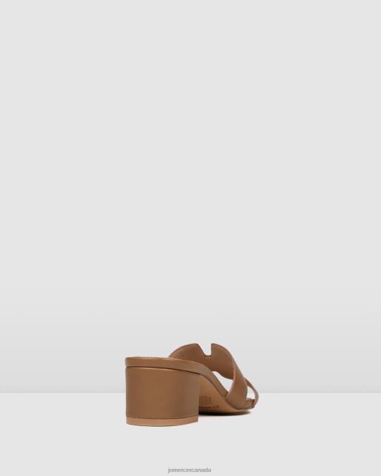 Jayda mid heel sandals Jo Mercer Tan Leather Footwear 6D6FN36