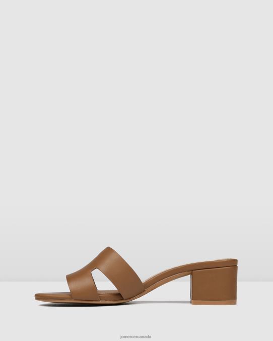 Jayda mid heel sandals Jo Mercer Tan Leather Footwear 6D6FN36