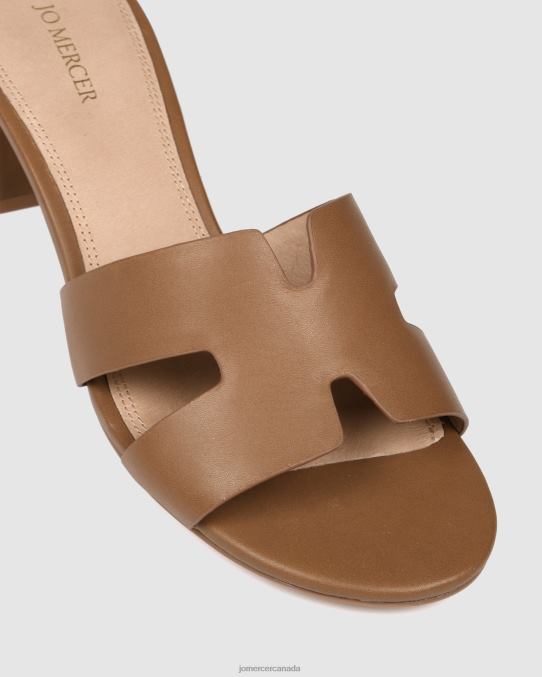 Jayda mid heel sandals Jo Mercer Tan Leather Footwear 6D6FN36