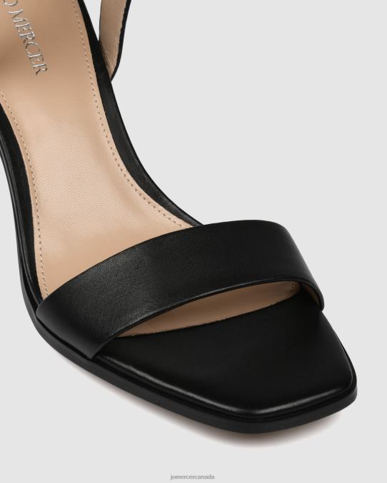 Natsu mid heel sandals Jo Mercer Black Leather Footwear 6D6FN40