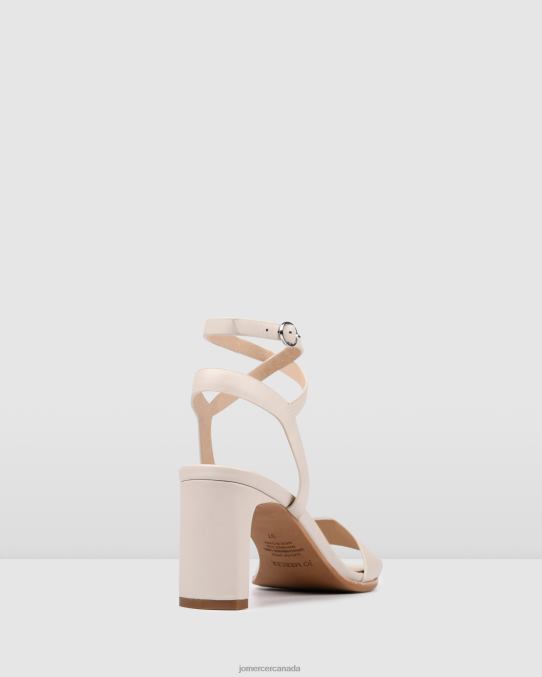 Natsu mid heel sandals Jo Mercer Bone Leather Footwear 6D6FN42