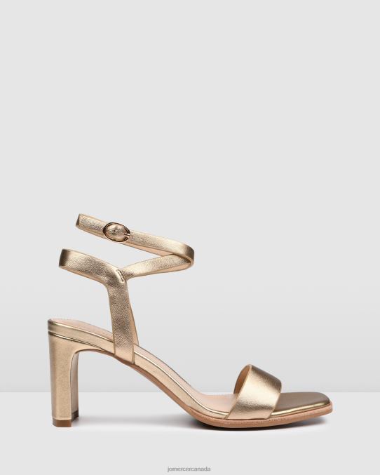 Natsu mid heel sandals Jo Mercer Soft Gold Leather Footwear 6D6FN41