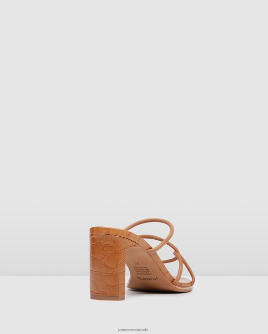 Novi mid heel sandals Jo Mercer Tan Leather Footwear 6D6FN34