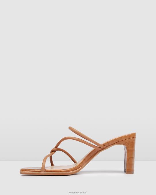 Novi mid heel sandals Jo Mercer Tan Leather Footwear 6D6FN34