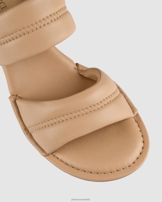 Quincy mid heel sandals Jo Mercer Natural Leather Footwear 6D6FN60
