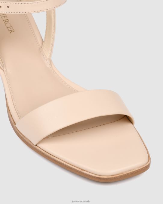 Reina mid heel sandals Jo Mercer Powder Pink Leather Footwear 6D6FN73