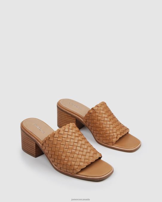 Whaler mid heel sandals Jo Mercer Tan Leather Footwear 6D6FN43