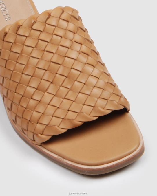 Whaler mid heel sandals Jo Mercer Tan Leather Footwear 6D6FN43