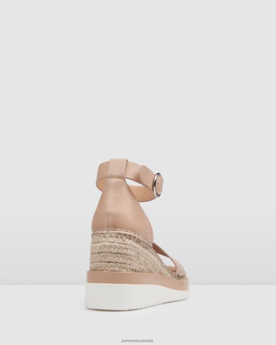 Klume mid heel wedge espadrilles Jo Mercer Natural Leather Footwear 6D6FN52