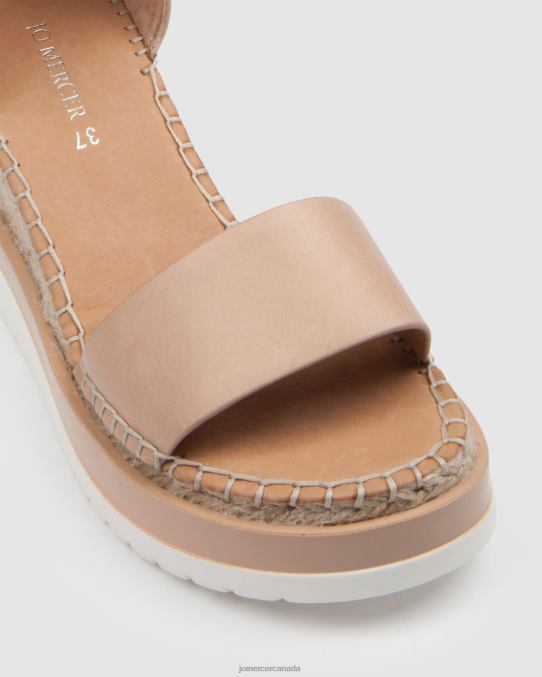 Klume mid heel wedge espadrilles Jo Mercer Natural Leather Footwear 6D6FN52