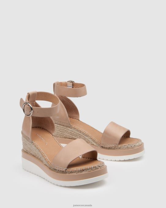 Klume mid heel wedge espadrilles Jo Mercer Natural Leather Footwear 6D6FN52