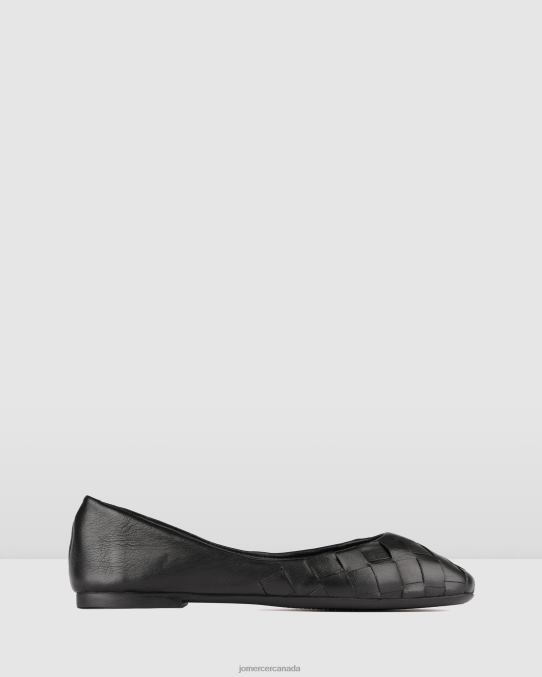 Bex casual flats Jo Mercer Black Leather Footwear 6D6FN216