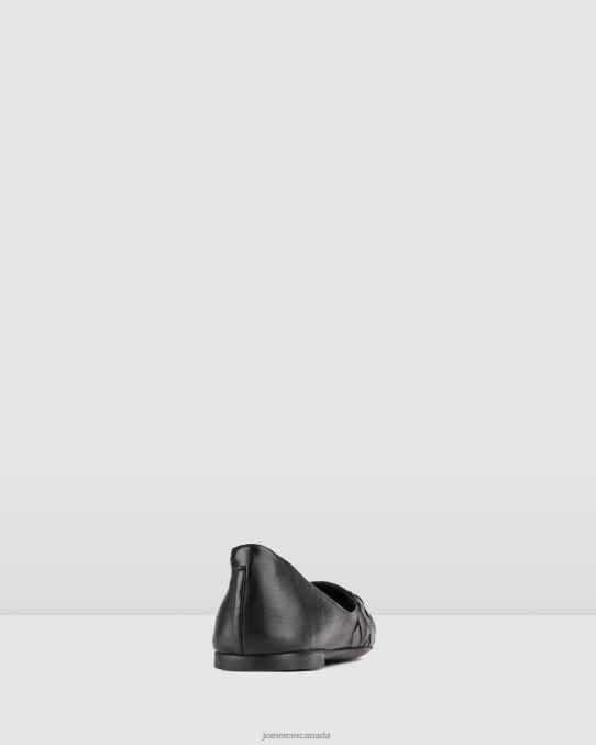Bex casual flats Jo Mercer Black Leather Footwear 6D6FN216