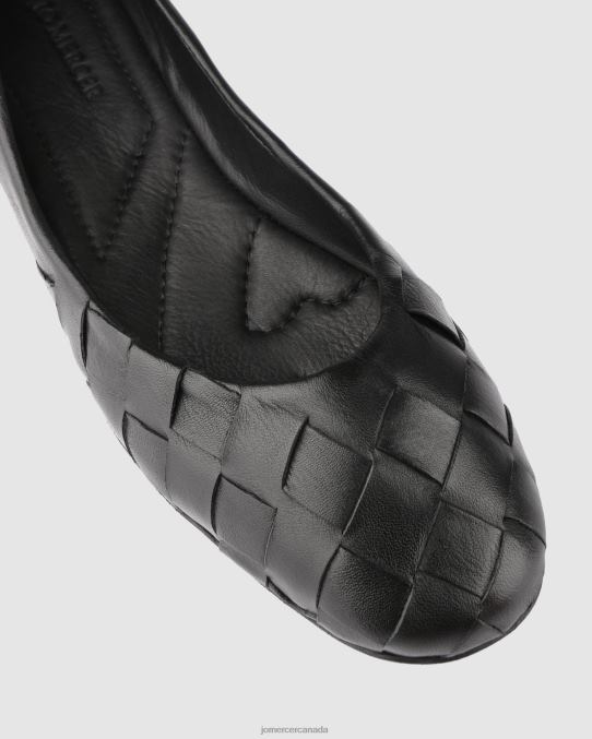 Bex casual flats Jo Mercer Black Leather Footwear 6D6FN216