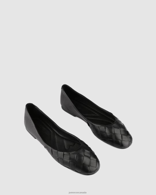 Bex casual flats Jo Mercer Black Leather Footwear 6D6FN216