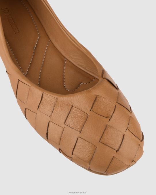 Bex casual flats Jo Mercer Tan Leather Footwear 6D6FN217