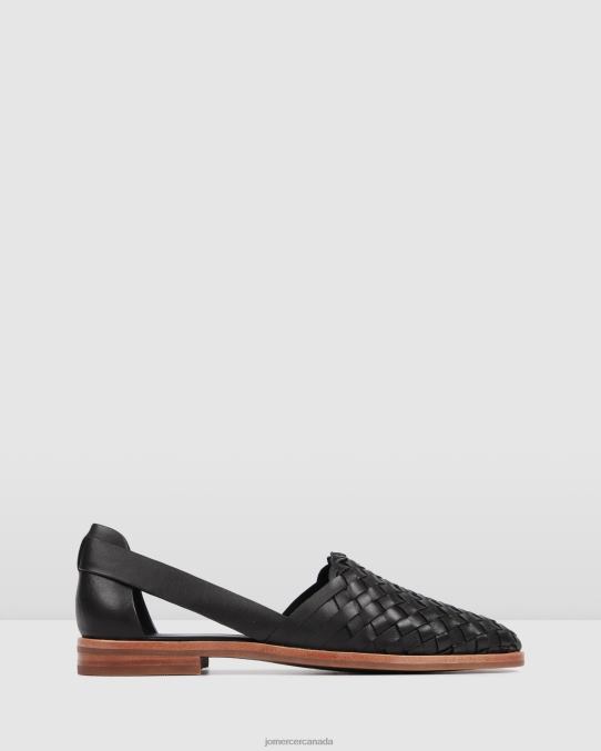 Wisdom casual flats Jo Mercer Black Leather Footwear 6D6FN207