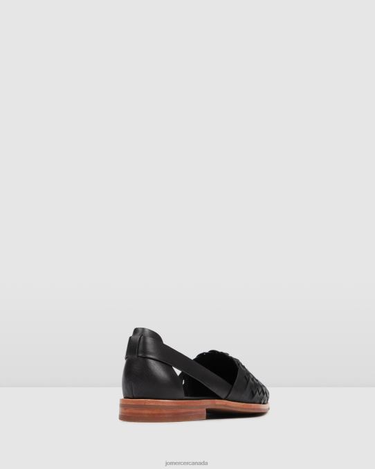 Wisdom casual flats Jo Mercer Black Leather Footwear 6D6FN207