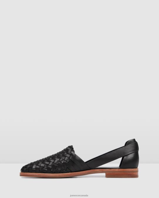 Wisdom casual flats Jo Mercer Black Leather Footwear 6D6FN207