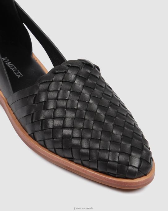 Wisdom casual flats Jo Mercer Black Leather Footwear 6D6FN207