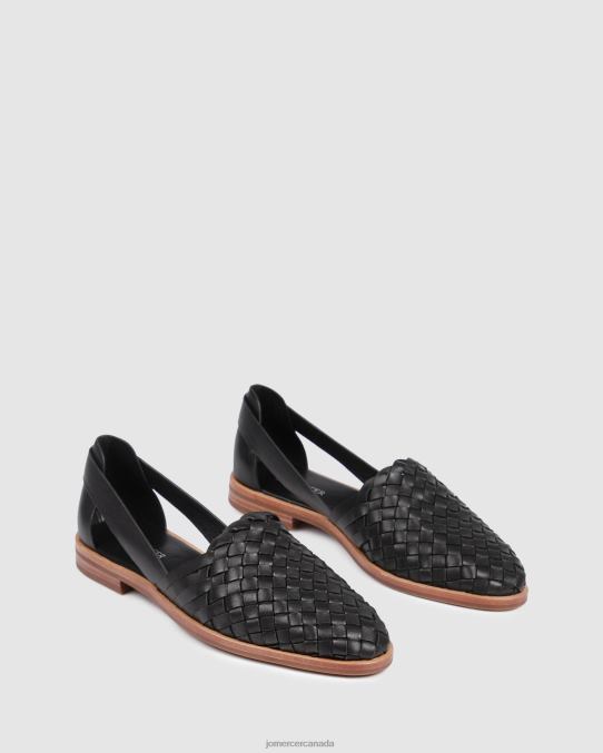 Wisdom casual flats Jo Mercer Black Leather Footwear 6D6FN207