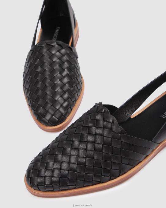 Wisdom casual flats Jo Mercer Black Leather Footwear 6D6FN207