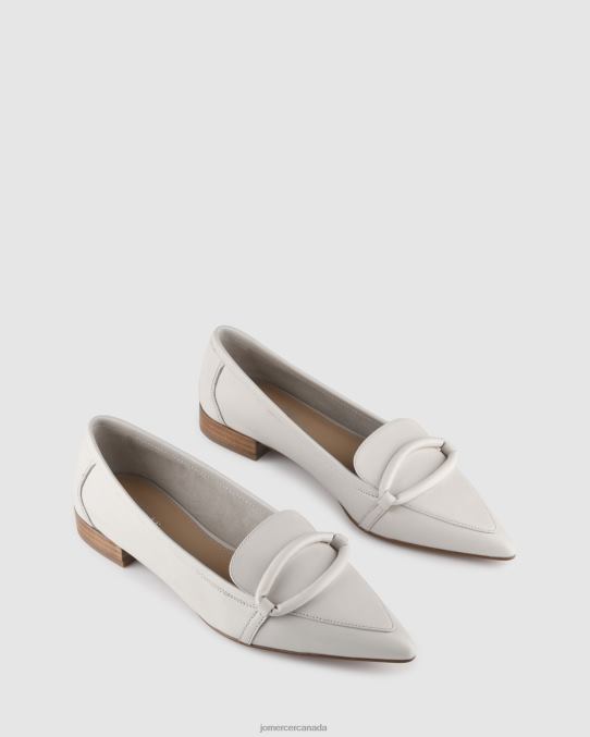 Ainsley dress flats Jo Mercer Off White Leather Footwear 6D6FN194