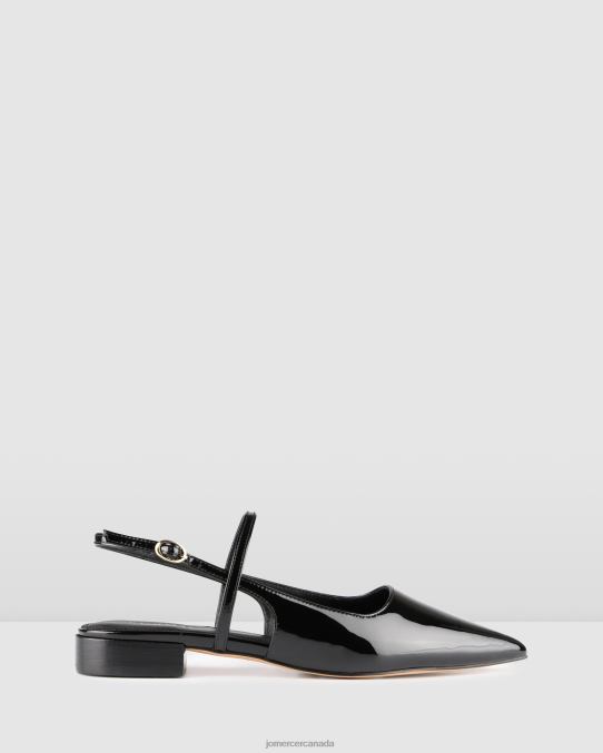 Alexa dress flats Jo Mercer Black Patent Footwear 6D6FN191