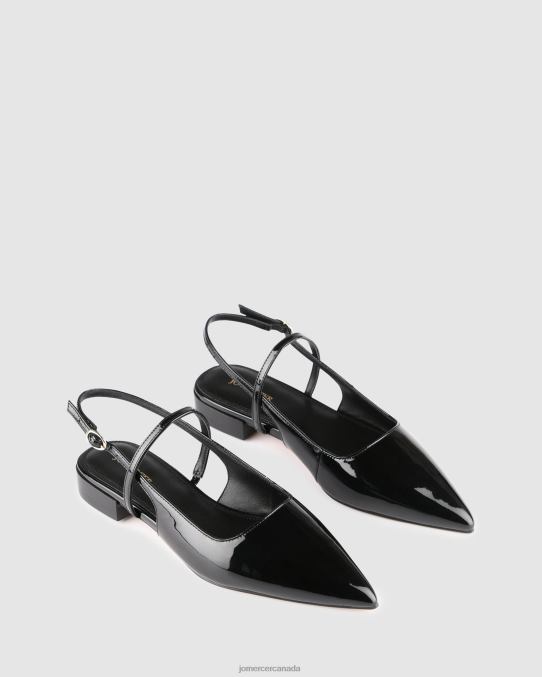 Alexa dress flats Jo Mercer Black Patent Footwear 6D6FN191