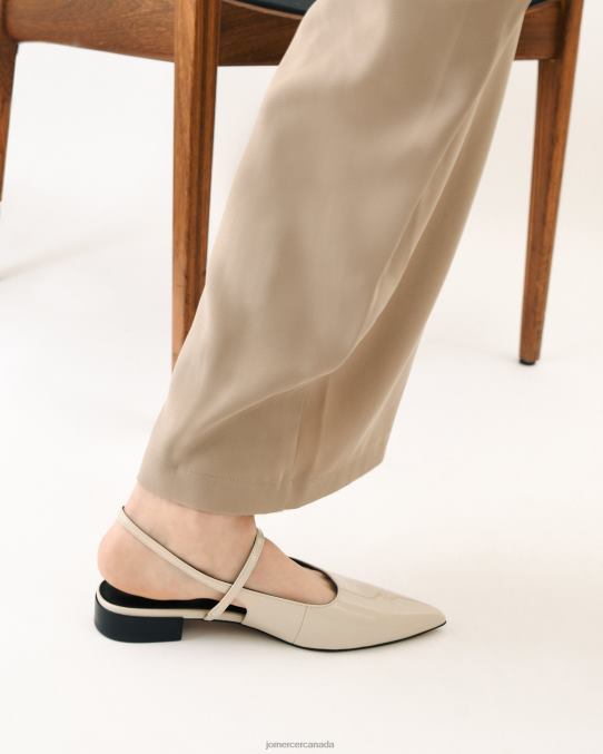 Alexa dress flats Jo Mercer Bone Box Leather Footwear 6D6FN192