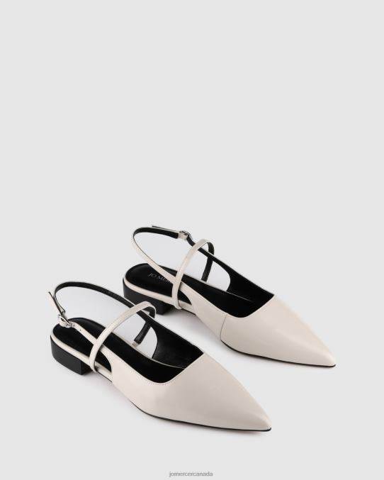 Alexa dress flats Jo Mercer Bone Box Leather Footwear 6D6FN192